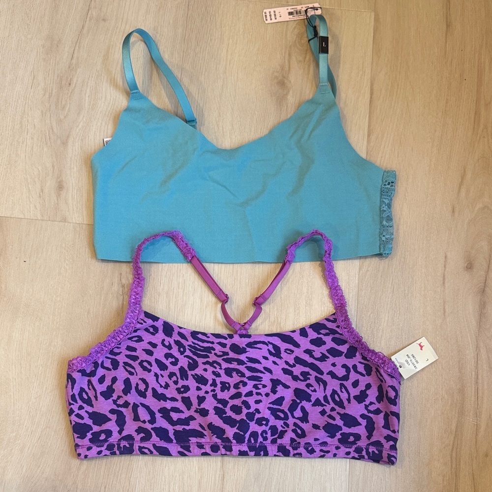 Victoria's Secret Blue and Purple Bras
